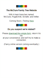 Mobile Screenshot of mccluretree.com